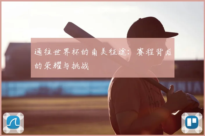 通往世界杯的南美征途：赛程背后的荣耀与挑战