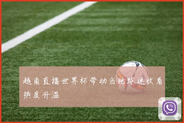 越南直播世界杯带动当地球迷收看热度升温