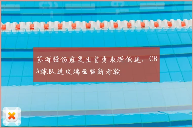 苏海强伤愈复出首秀表现低迷，CBA球队进攻端面临新考验